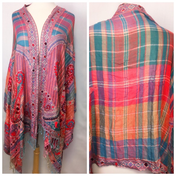 Anthropologie Accessories - SOLD❌Anthropologie RAJ Large Tapestry Boho Wrap OS